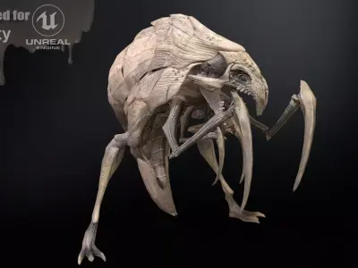 Mutant2R1 Low-poly 3D model