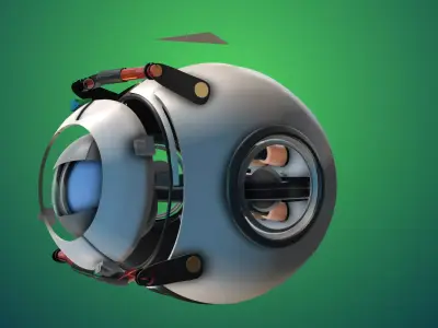 Wheatley futuristic looking device Free 3D model