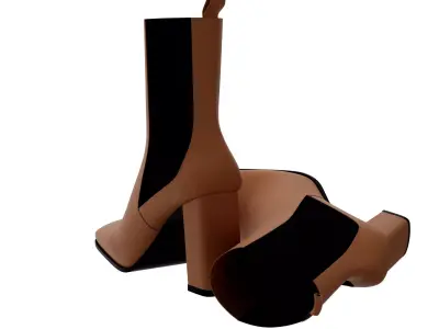 heel boots 3D model