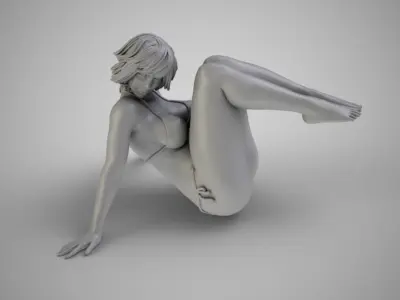 Woman Home Mood 5 3D print model