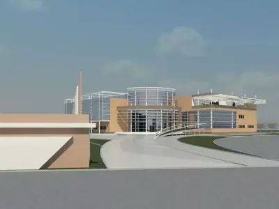 university complete revit project 3D model