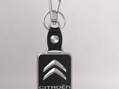 Citroen car logo keychain 3d model  3D model