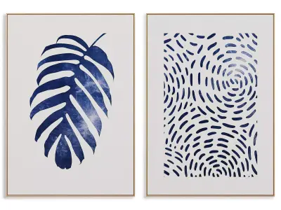 Abstract Painting Frame set 3D model 40