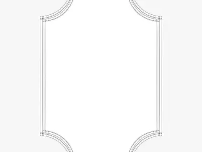 Uttermost lindee gold wall mirror 3D model