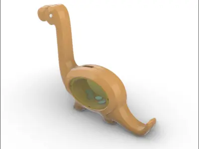 Dino Piggy Bank 3D model