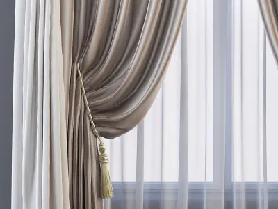 Set 63 Curtains 3D model