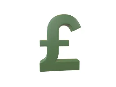 Pound Symbol v2 003 Low-poly 3D model