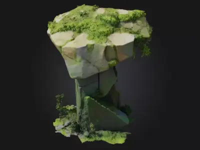 Verdant Monolith  Natures Tower of Timeless Power 3D model