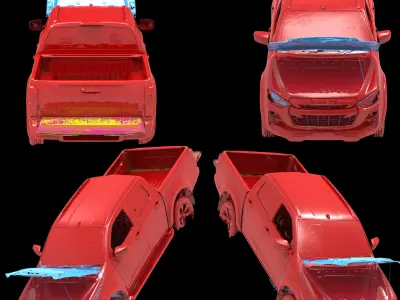 Isuzu D-Max DC Asia 2020 Series Native multiple 3D Scan 3D model