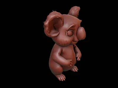 Koala Animal Sculpture 3D print model buy