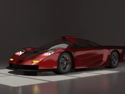Mclaren F1 GT 1997 3D model
