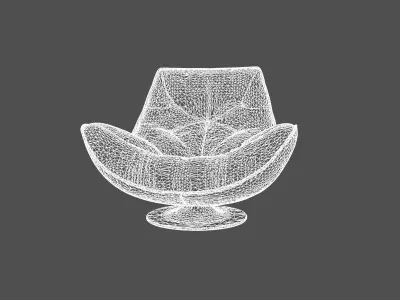 Modern Designer Lounge Chair   3D model