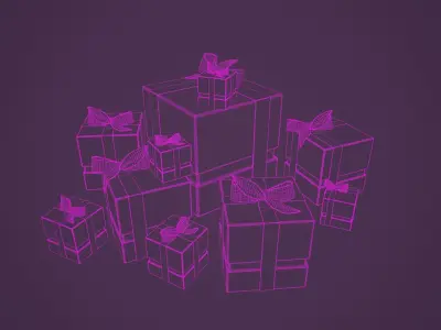 Gift Box Present Box  3D model