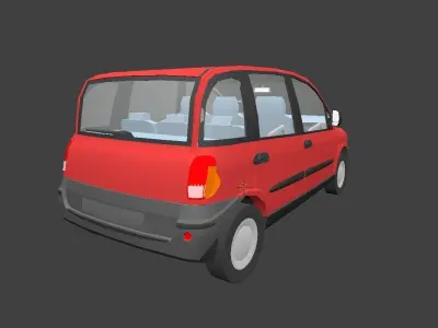 Late 90s minivan 3D model