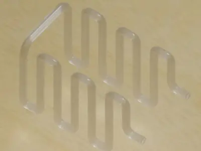 Transparent Glass Pipe 3D model