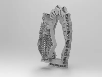 MEDALLA VIRGEN DEL CARMEN  3D print model