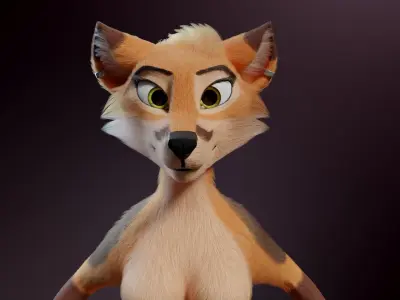 Agnes Anthro Fox 3D model