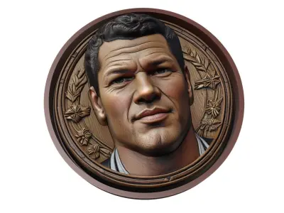 Michael Ballack Footballer Medallion 3D print model