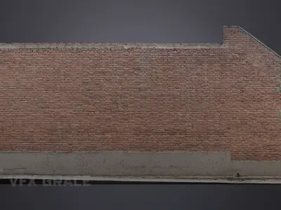 Brick wall 002 3D model