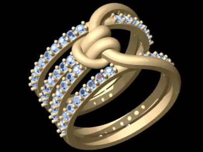 Knot Ring 3D print model