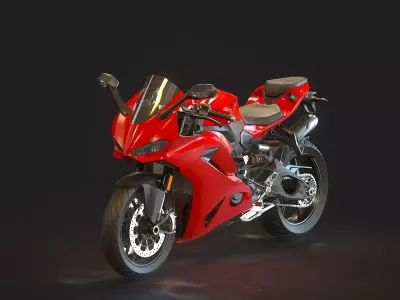 Base model  Ducati Panigale V2 2025 3D model