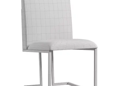 Linen Upholstery Beige 3D model