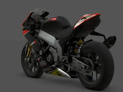 Aprilia RSV4 Factory Superbike 3D Model Low-poly 3D model