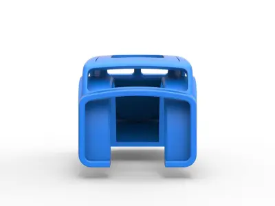 Shell of Vintage front engine dragster Version 2 Scale 1 to 25 3D print model