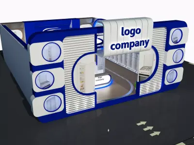  Exterior Design Tent Layout a67 3D model
