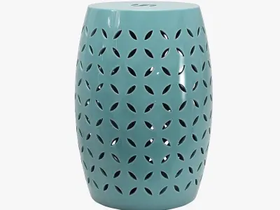 Wrought studio feliciana petal accent stool 3D model