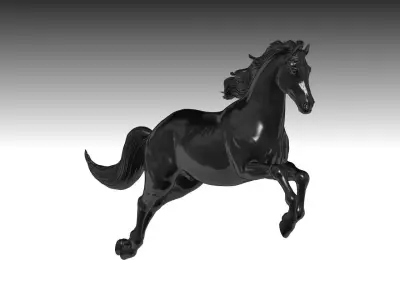 Horse animal 3D print model