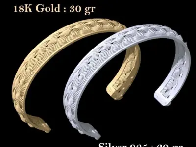 Fiber Bracelet 3D print model
