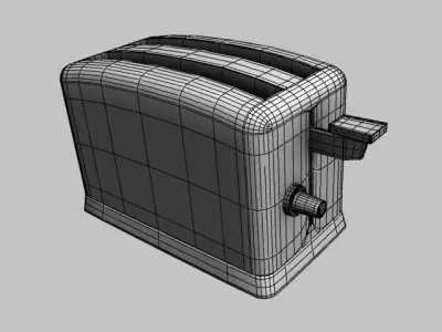 toaster car charger Low-poly 3D model