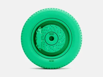 15x5 Weld Draglite Wheel BFGoodrich Radial TA Tire 3D print model