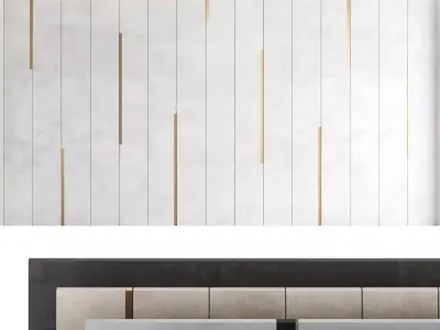 Decorative wall panel set 47 3D model