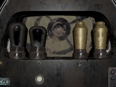 Philips art deco radio 3D model