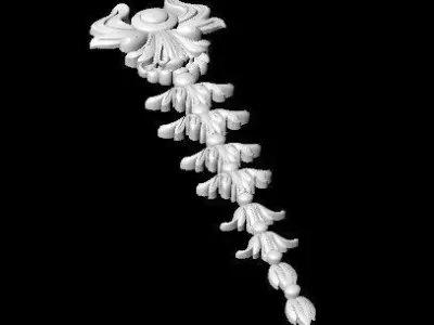 Central decor ornament for furniture 3D model 269