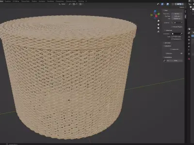 WICKER BASKET18 3D model