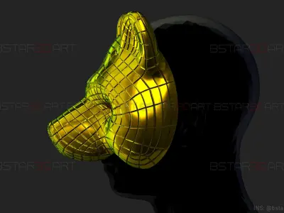 Squid Game Mask - Vip Bear Mask Cosplay 3D print model