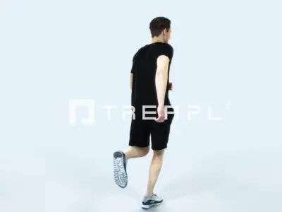 Virtue 02B Running Jogging Football Sports Man Low-poly 3D model purchase