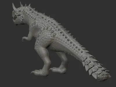 The Dread jaw Grimmsaurs Zbrush Project File 3D model