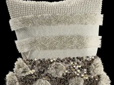 RH Morrocan Pillows2 3D model