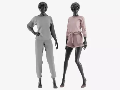 Woman Sport Clothes 3D model