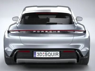 Porsche Taycan 4S Cross Turismo 2021 3D model