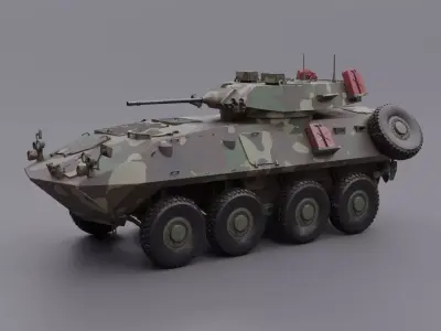 LAV 25 US Army Light Armoured Vehicle 3D model