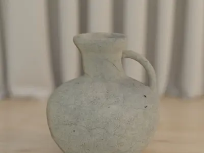 Rustic Ceramic Vase  PBR Textures  3ds Max  Corona Free 3D model