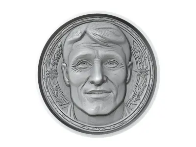 Javier Zanetti Footballer Medallion 3D print model