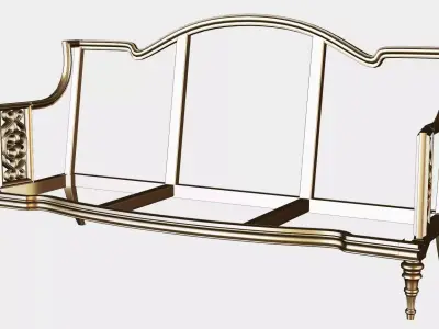 Carved canape for cnc 16 3D model