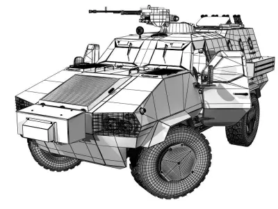Dozor-b military vehicle 3D model