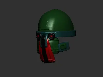 helmet high poly sculpt 3d printable  3D model